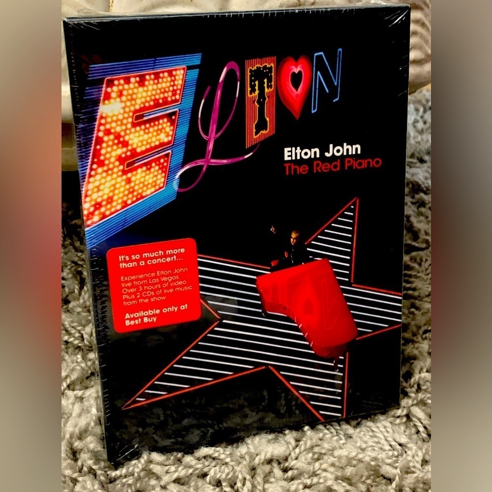 Factory Sealed‎ Elton John, “ The Red Piano “  2 DVDs & 2 CDs Deluxe Box Set